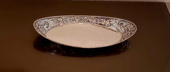 Bread Tray by Howard & Co. - Sterling Silver Repousse