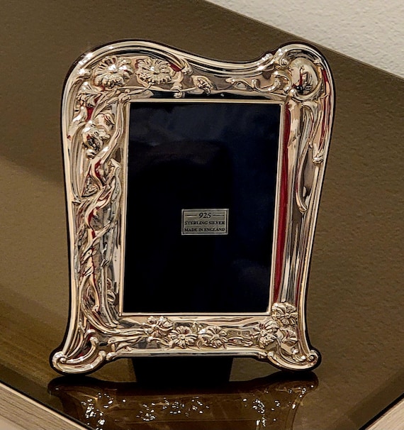 Art Nouveau Sterling Silver Picture Frame