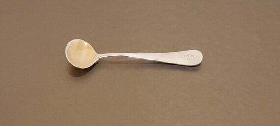 Sterling Silver Salt Spoon - Mono K