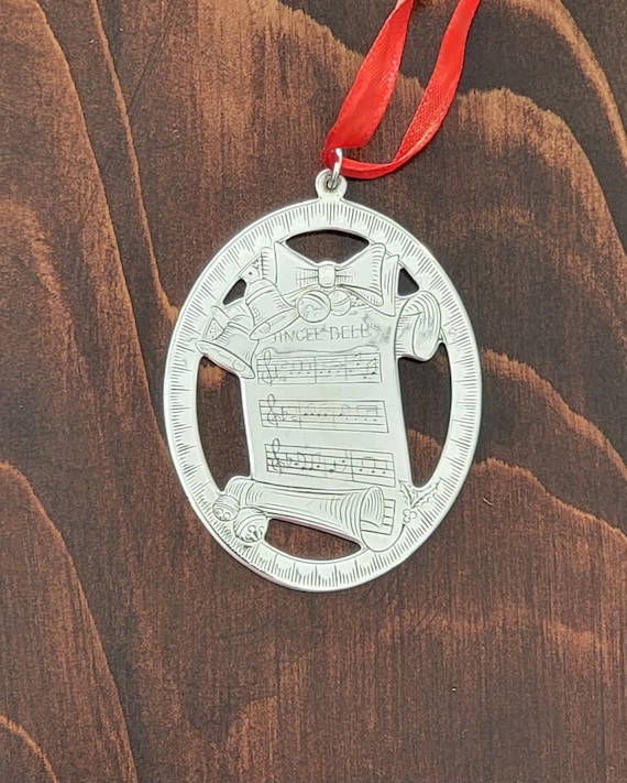 Sterling Silver Lunt 1976 Music of Christmas Ornament