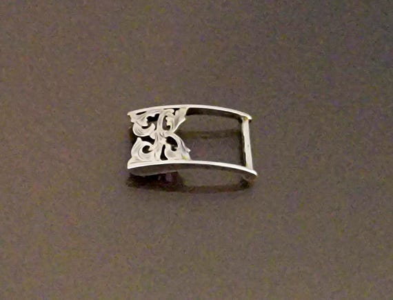 Sterling Silver "K" Belt Buckle