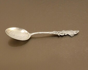 Watson Sterling “fish Handle” Souvenir Spoon – Langdon, Missouri