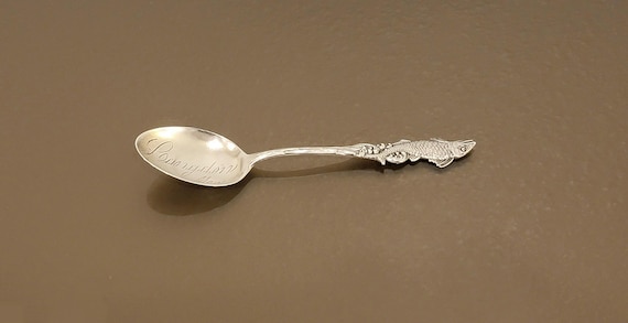 Watson Sterling “Fish Handle” Souvenir Spoon – Langdon, Missouri – ca. 1900