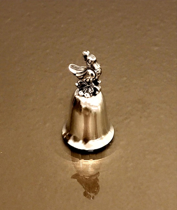 Partridge in a Pear Tree Silver Christmas Bell Ornament