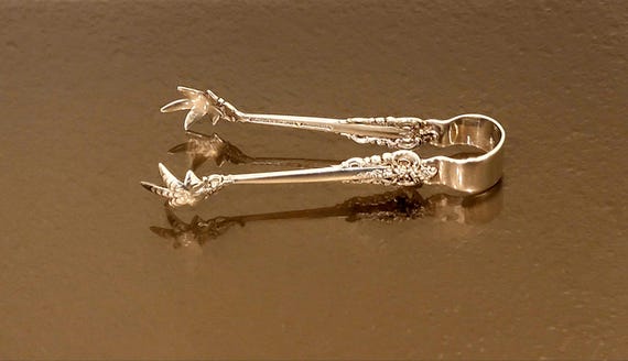 Sugar Tongs - Grande Baroque by Wallace Sterling Silver