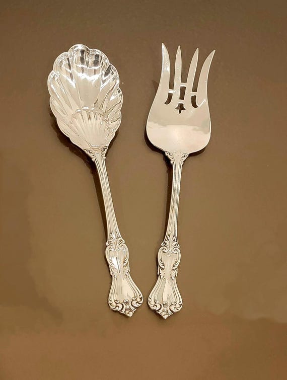 Salad Serving Set - Marlborough by Reed & Barton Sterling Silver