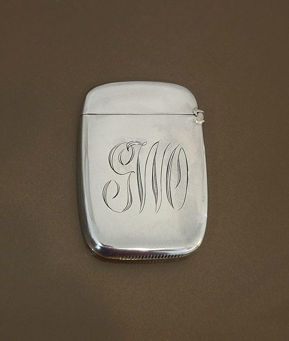 Antique Sterling Silver Vesta Mono GWO