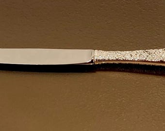 Vintage S Kirk & Son Sterling Silver Dinner Knife | Gold Accent - Etsy