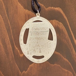 Sterling Silver Lunt 1977 Music of Christmas Ornament