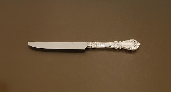 Youth Knife - Burgundy by Reed & Barton Sterling Handle