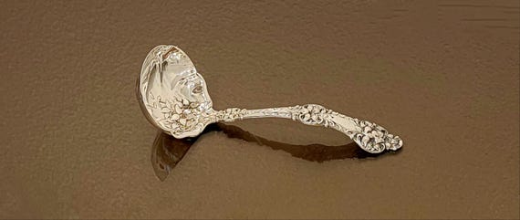 Gravy Ladle - Old Orange Blossom by Alvin Sterling Silver