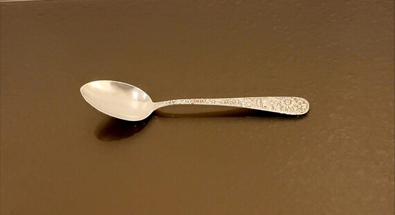 Coffee Spoon - Repousse by S. Kirk & Son Sterling Silver