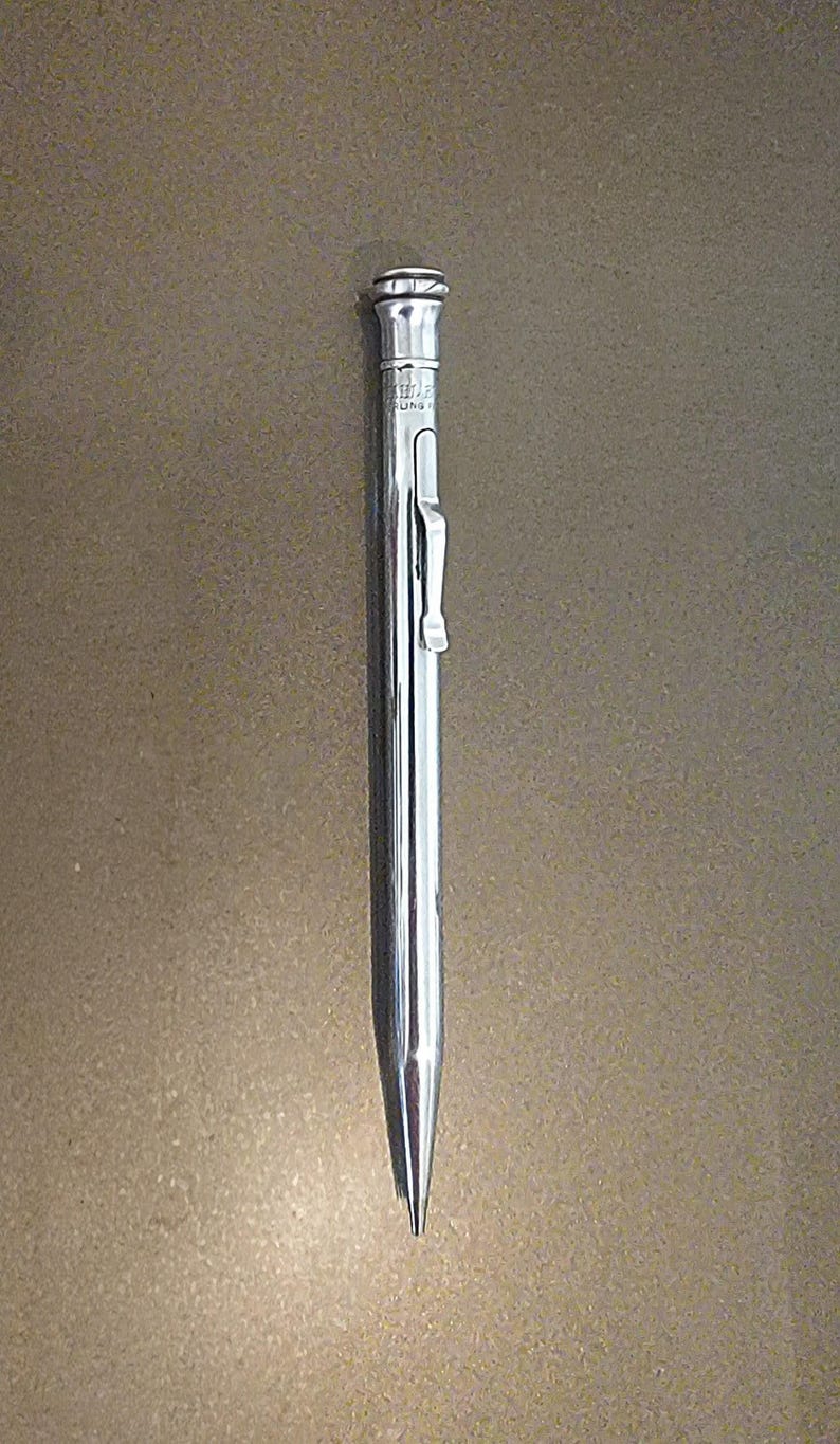 Vintage Wahl Eversharp Sterling Silver Mechanical Pencil | Art Deco Propelling Pencil | Antique Sterling Writing Instrument | Desk Accessory image 1