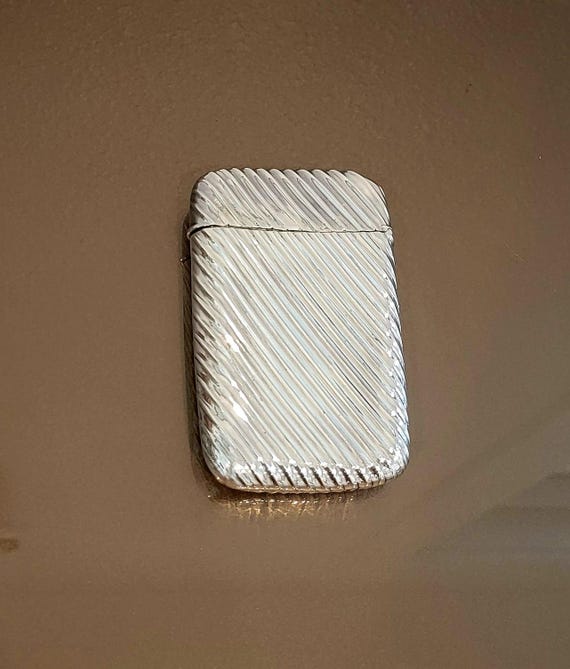 English Sterling Silver Cigarette Case
