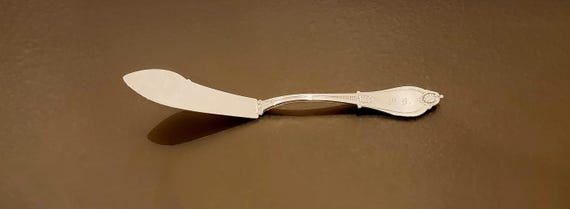 Master Butter Knife - Mono M. B. - Armor by Whiting Sterling Silver circa 1871