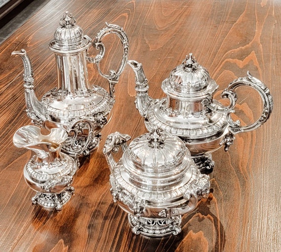 French Sterling Silver Tea Set