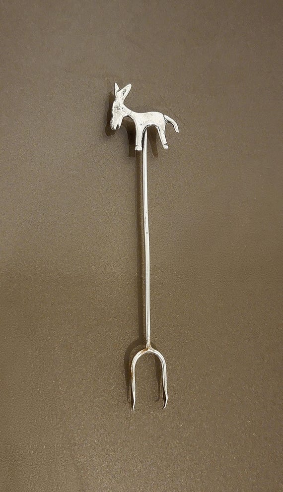 Silver Cocktail Pick - Donkey