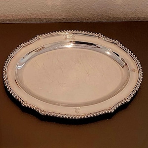 Early Georgian Sterling Silver Tray made in London, England circa 1793