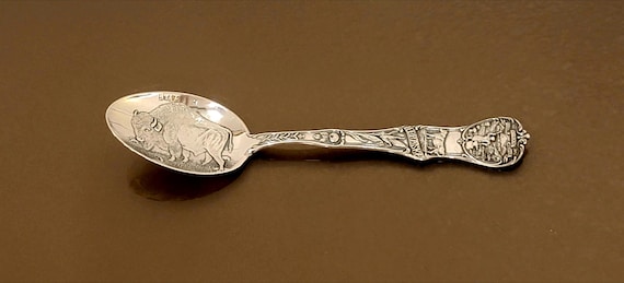 Omaha Nebraska Sterling Silver Souvenir Spoon by Watson