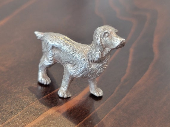 French Sterling Silver Cocker Spaniel Figurine