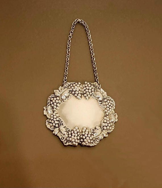 Sterling Silver Blank Liquor Label
