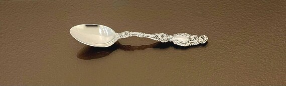 Oval Soup/ Dessert Spoon - Lily by Whiting Sterling Silver