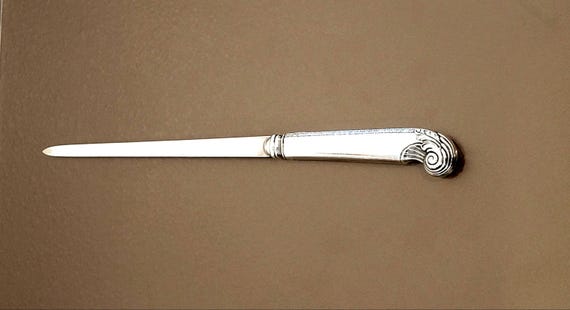 Letter Opener - George II by Watson Sterling Silver Pistol Grip
