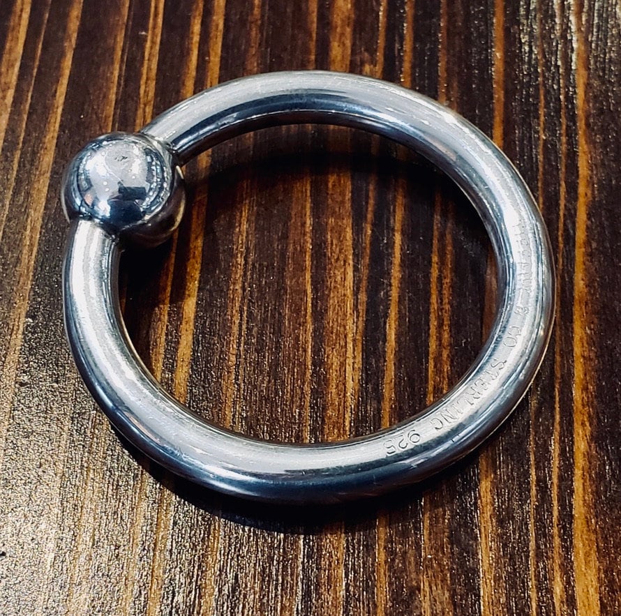 sterling silver teething ring