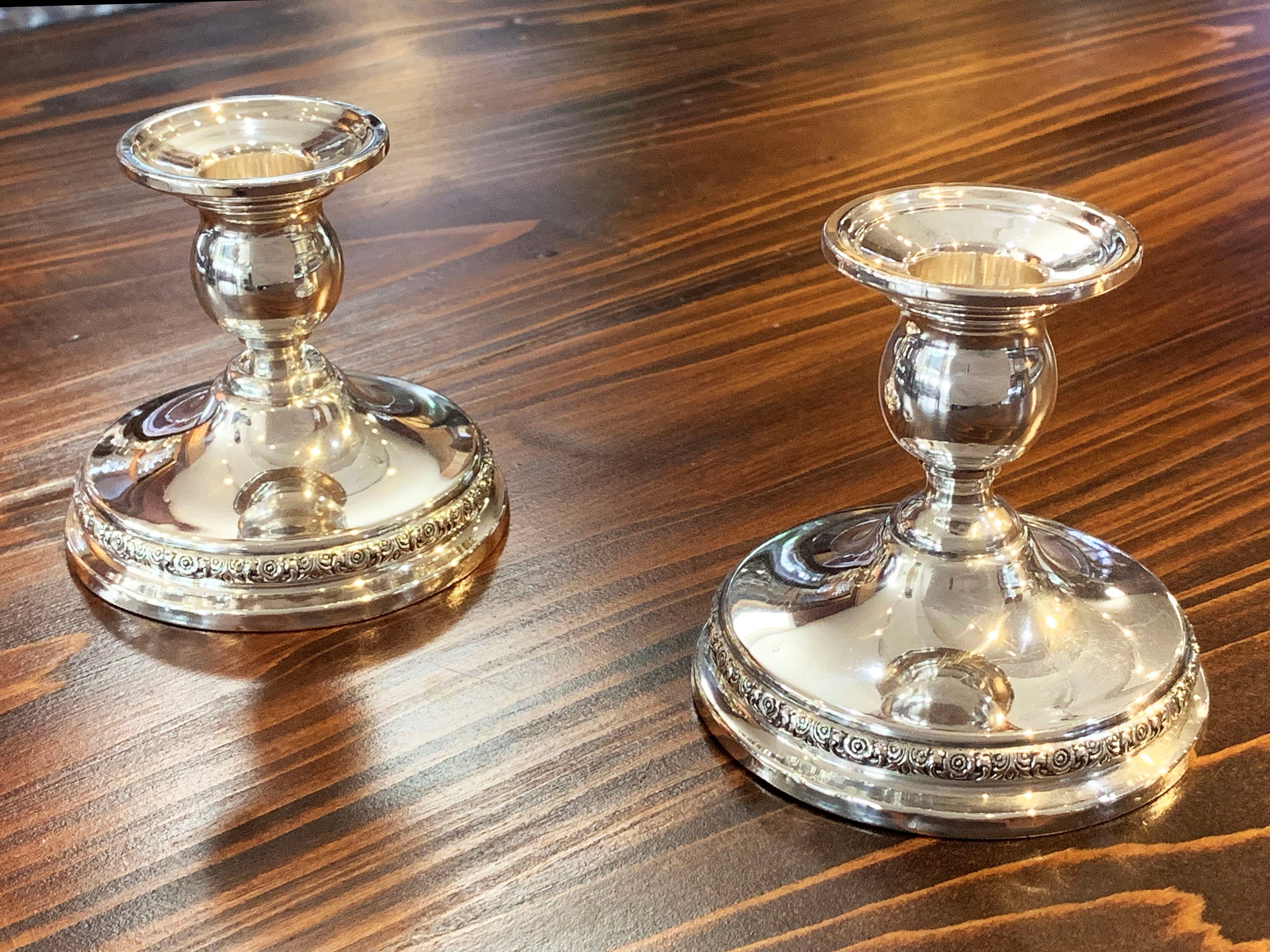 Prelude by International Sterling Silver Candlestick Set