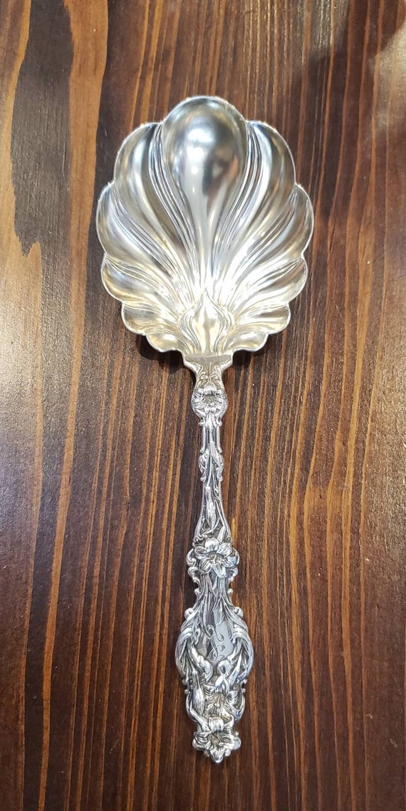 Lily by Whiting Sterling Silver Berry Serving Spoon