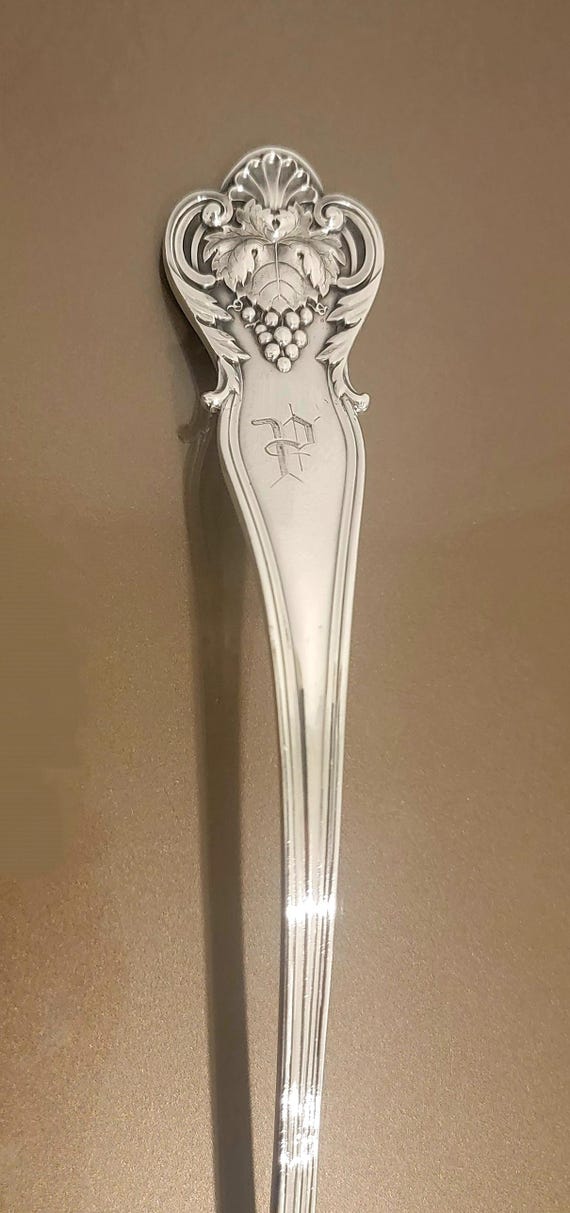 Soup Ladle - Mono P - New Vintage by Durgin Sterling Silver