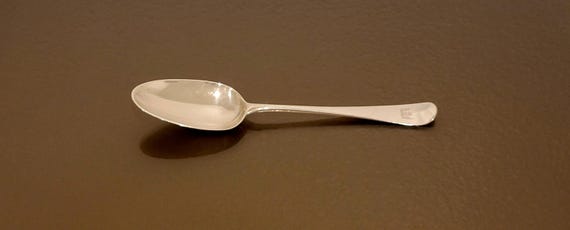18th Century London Sterling Silver Tablespoon – Armorial Crest, Dated 1764, Old English Pattern