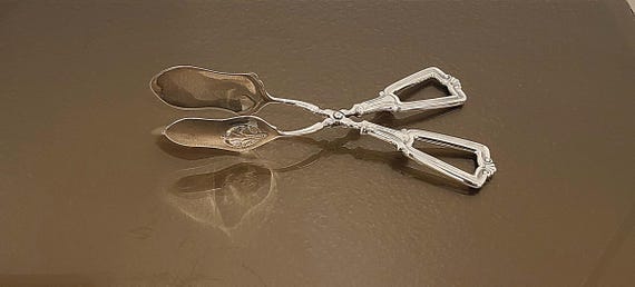 Scandinavian 833 Silver Handle Pastry Tongs - 8-1/4"