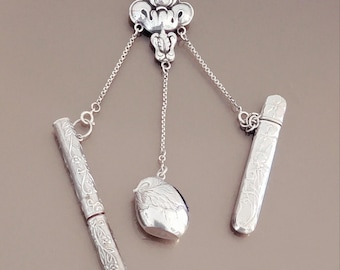 Sterling Silver Sewing Chatelaine