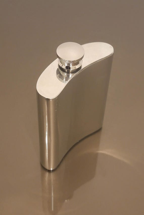 English Pewter Hip Flask - Edwin Blyde Co.
