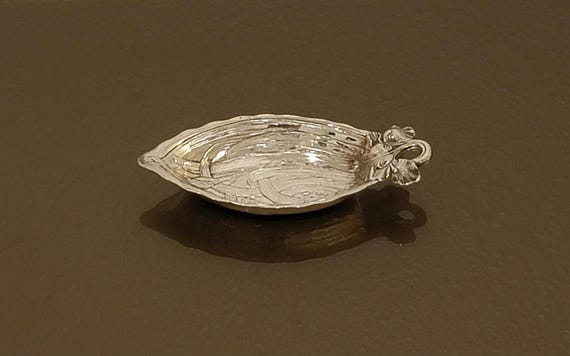 Antique Durgin “Iris” Sterling Silver Nut Dish – Art Nouveau – 4-1/2" x 2-1/4"