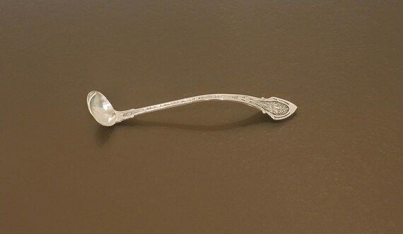 Antique Mustard Ladle - Angelo by Wood & Hughes Sterling Silver - Original