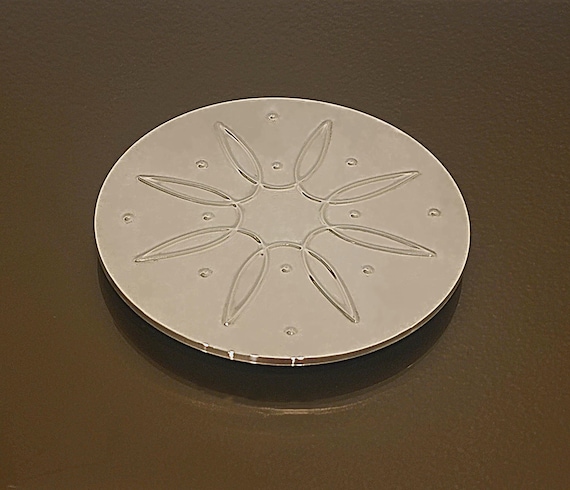 Towle Sterling Silver Sand Dollar Coaster – 5.49 Troy Ounces – Modern Coastal Design – 6” Round