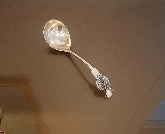 Gravy Ladle - Saxon Stag by Gorham Solid Silver