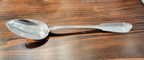 French Sterling Silver Dressing Spoon