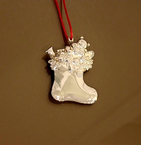 Silverplate Stocking Christmas Ornament