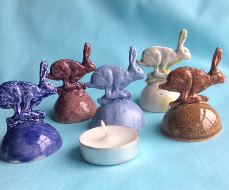 Ceramic Hare Candle Snuffer Etsy