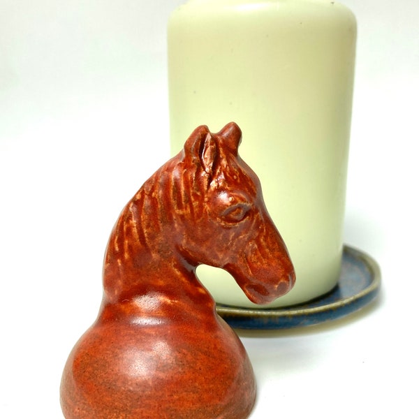 Ceramic Horse Head Candle Snuffer