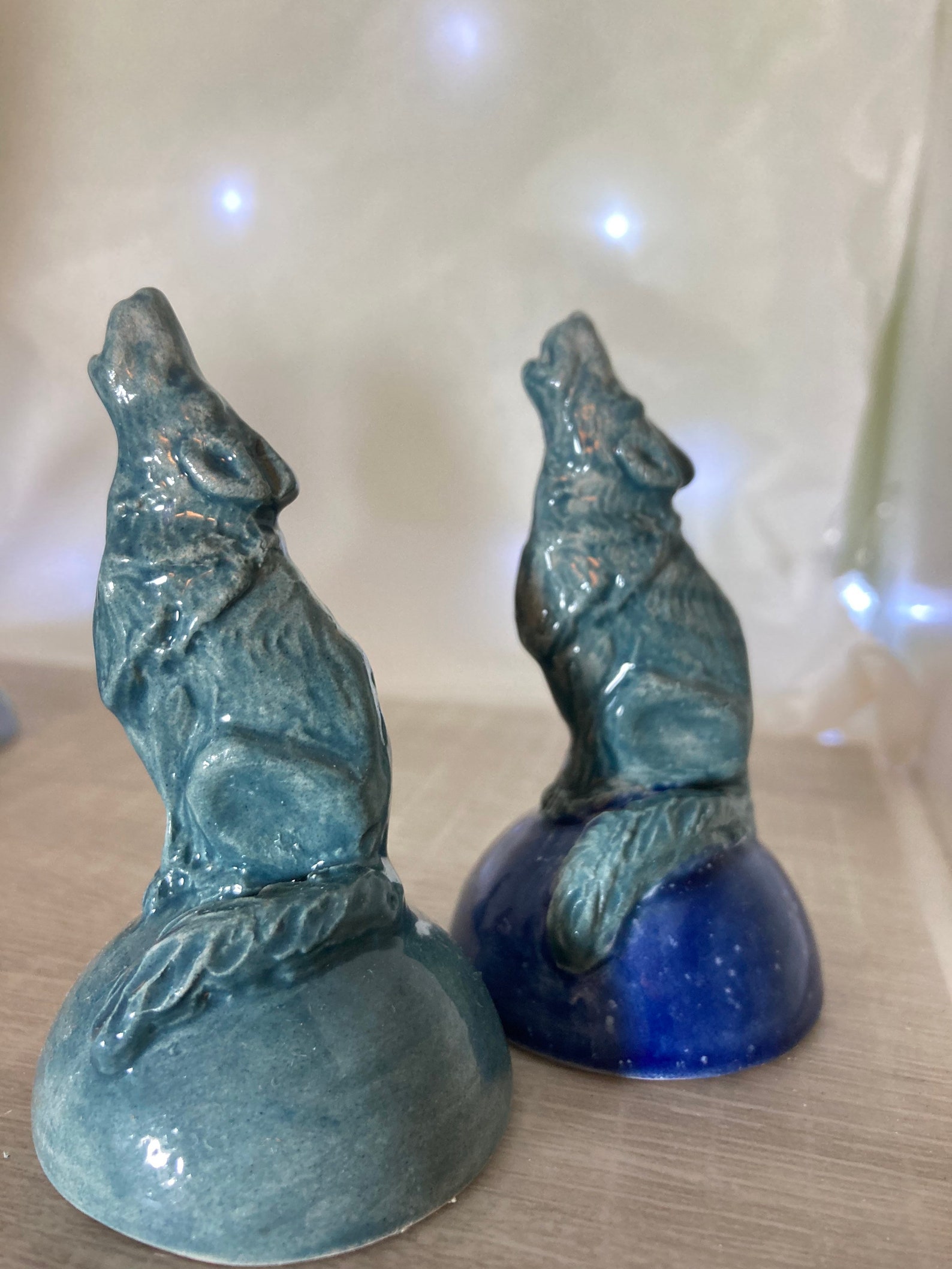 Ceramic Wolf Candle Snuffer Etsy
