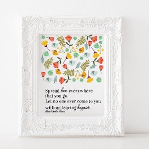 Spread love everywhere that you go Print, Mother Teresa printable, mother Teresa quote, Mother Teresa Print, Spread love print, Spread love