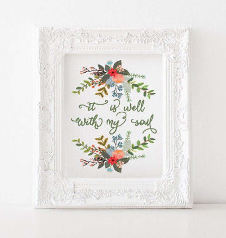 It is Well With My Soul Printable It is Well With My Soul Etsy