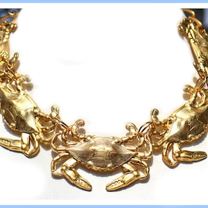 Collar de cangrejo chapado en oro de 24 quilates con el símbolo del zodiaco Cáncer, hecho en EE. UU., ajustable, de 18 pulgadas, para cumpleaños de Cáncer.