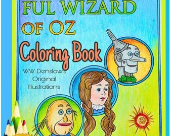Wizard of Oz Coloring Book, W.W. Denslow Illustrations (Digital Download)