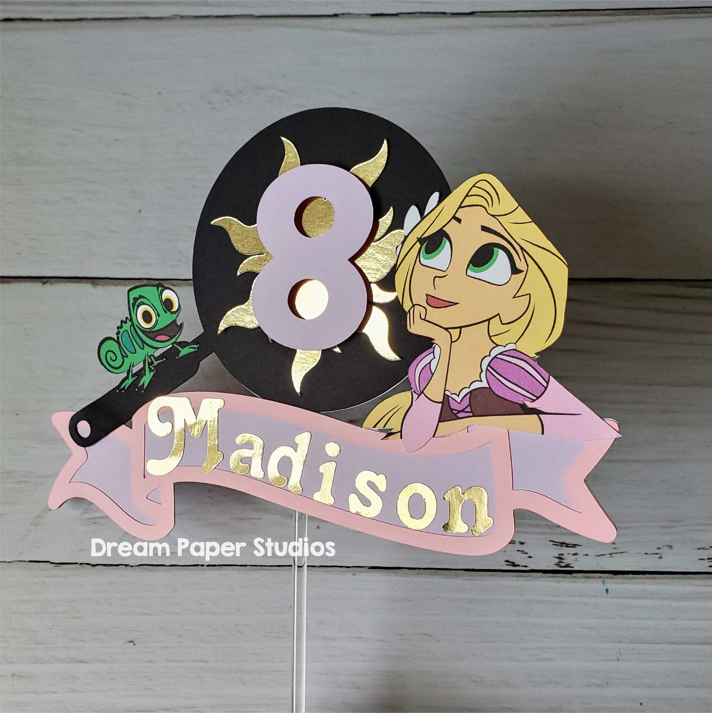 Rapunzel cake topper Tangled cake topper Disney princess | Etsy