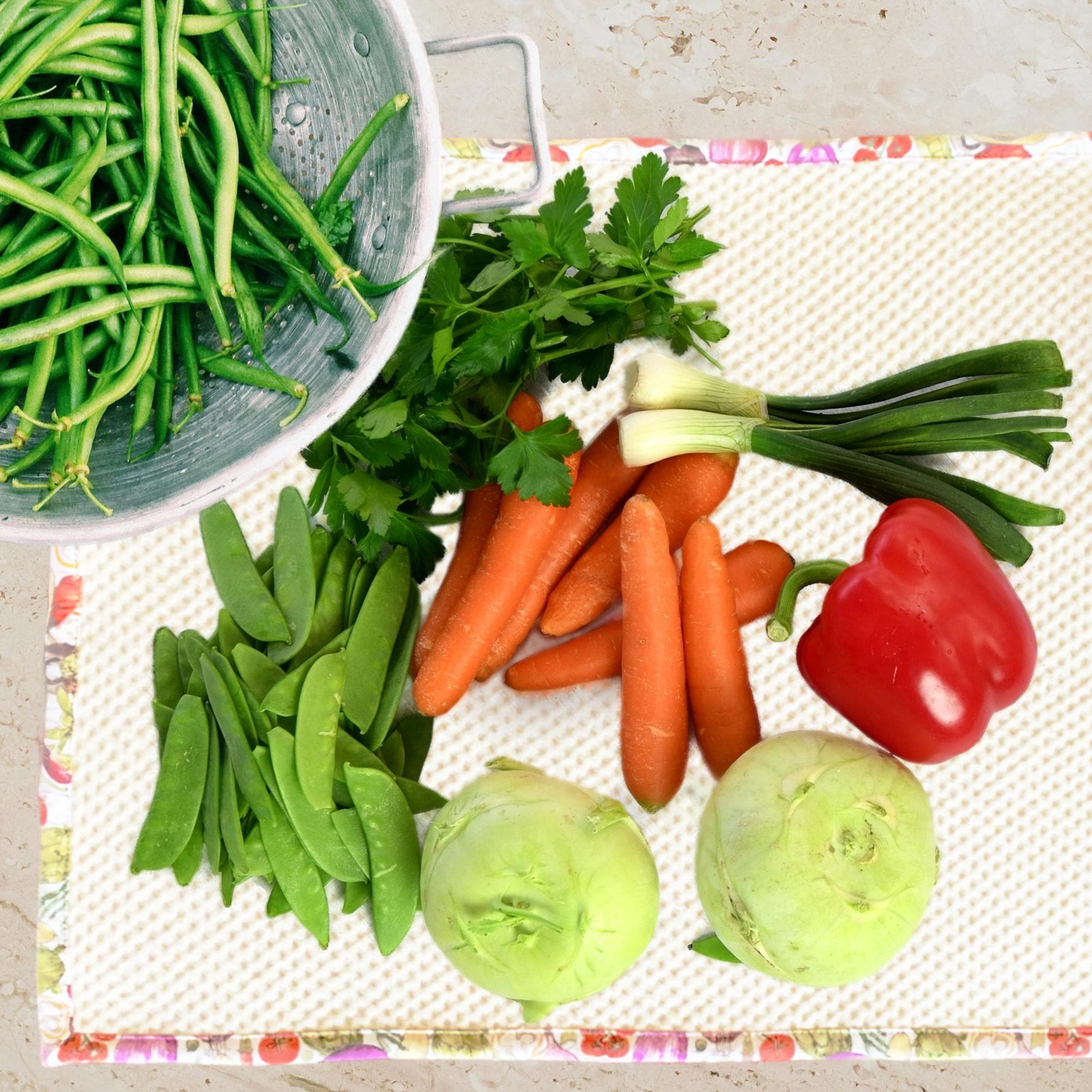 Reversible Produce Drying Mat CUSTOM - Food Safe Ultra Absorbent Organic Cotton - Fruits and Vegetables - Reusable Paper Towel - Zero Waste